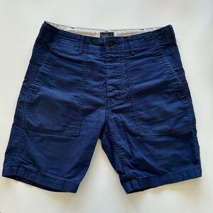 Vintage Navy Blue Levi’s Army Fatigue Style Shorts - Men’s Size 31 Waist